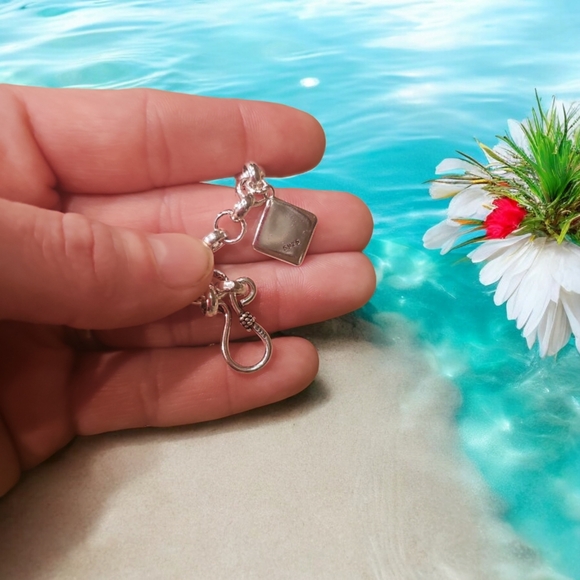 Sterling silver MADE WITH LOVE bracelet - Picture 7 of 7